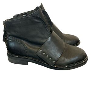 OTBT Frontage black studded moto ankle boots 8.5